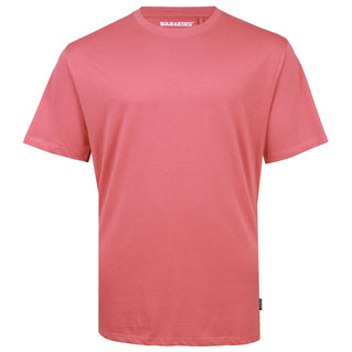 Solid State Plus Size Plain Premium Weight T-Shirt Coral