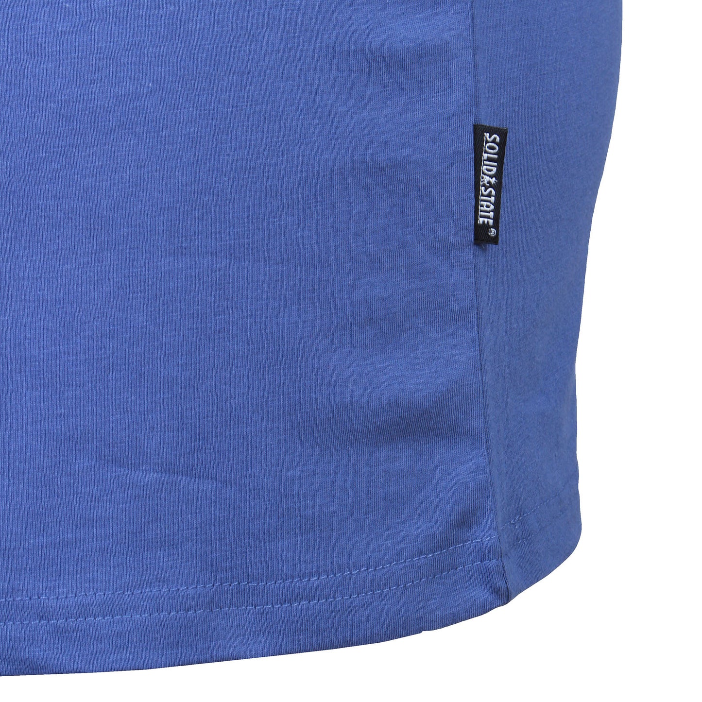 Solid State Plus Size Plain Premium Weight T-Shirt Blue