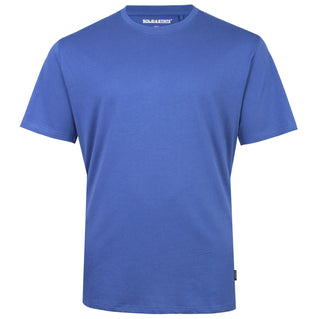 Solid State Plus Size Plain Premium Weight T-Shirt Blue