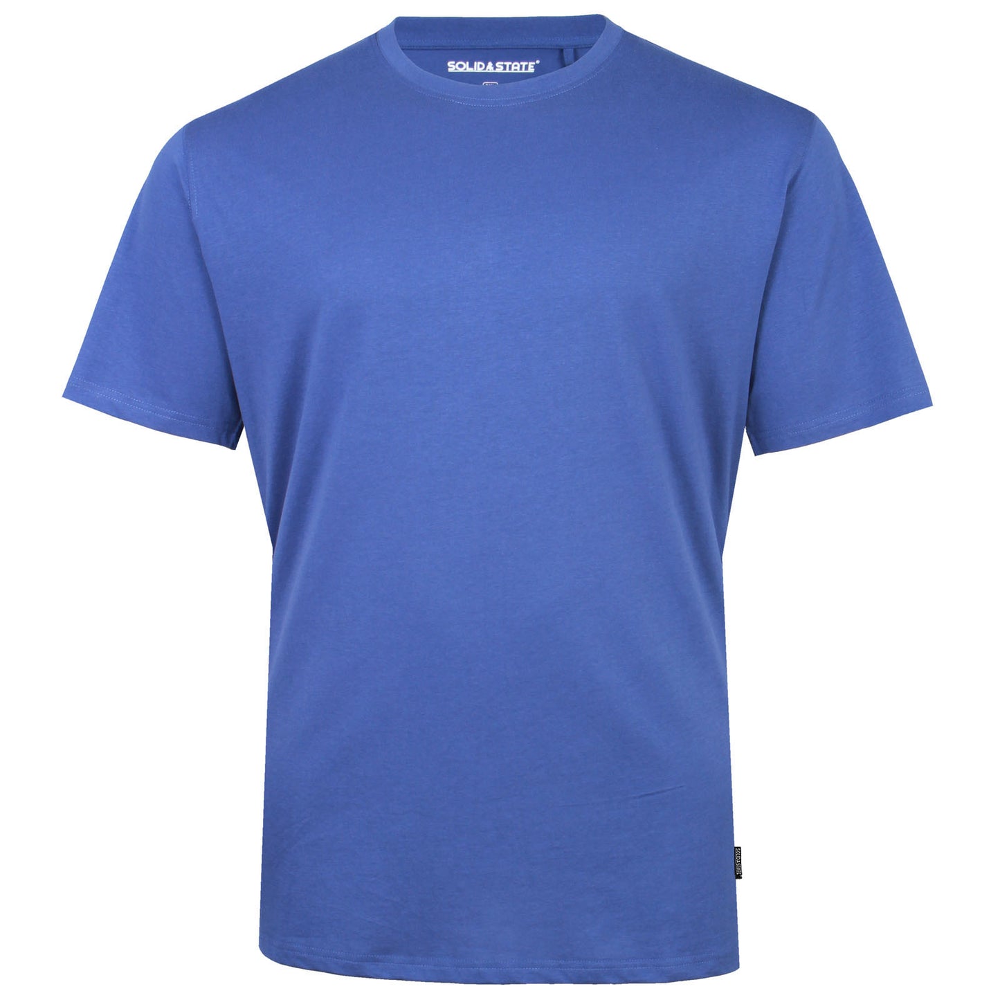 Solid State Plus Size Plain Premium Weight T-Shirt Blue