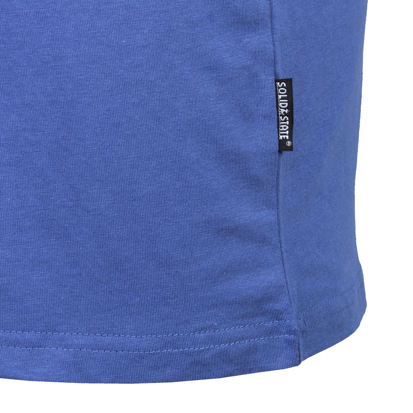 Solid State Plus Size Plain Muscle Vest Blue
