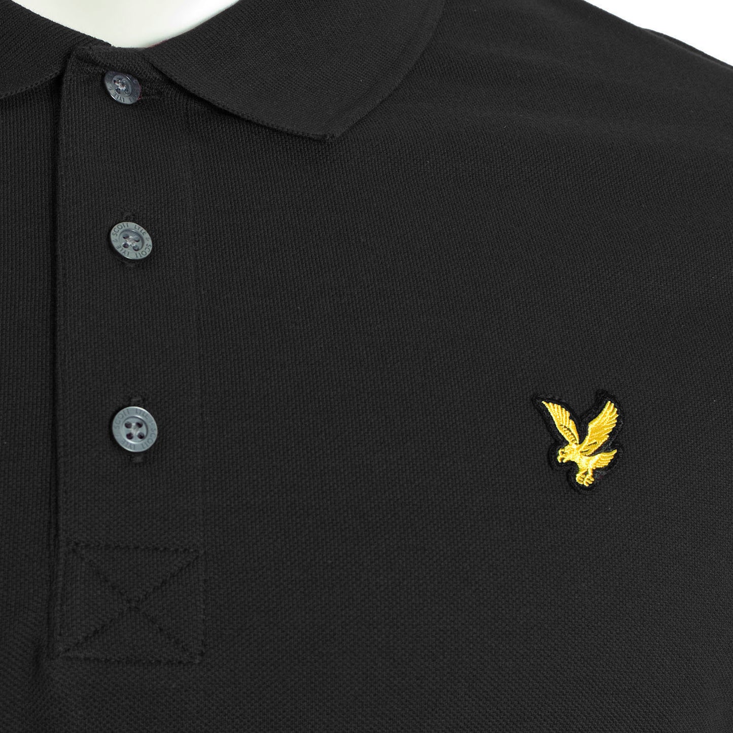 Lyle & Scott Plus Size Polo Shirt Black