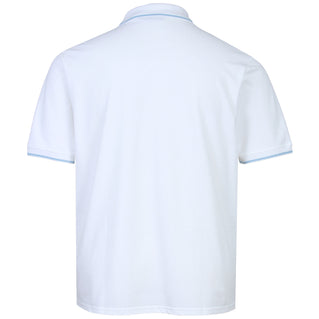 Lyle & Scott Plus Size Tipped Polo Shirt White/Blue