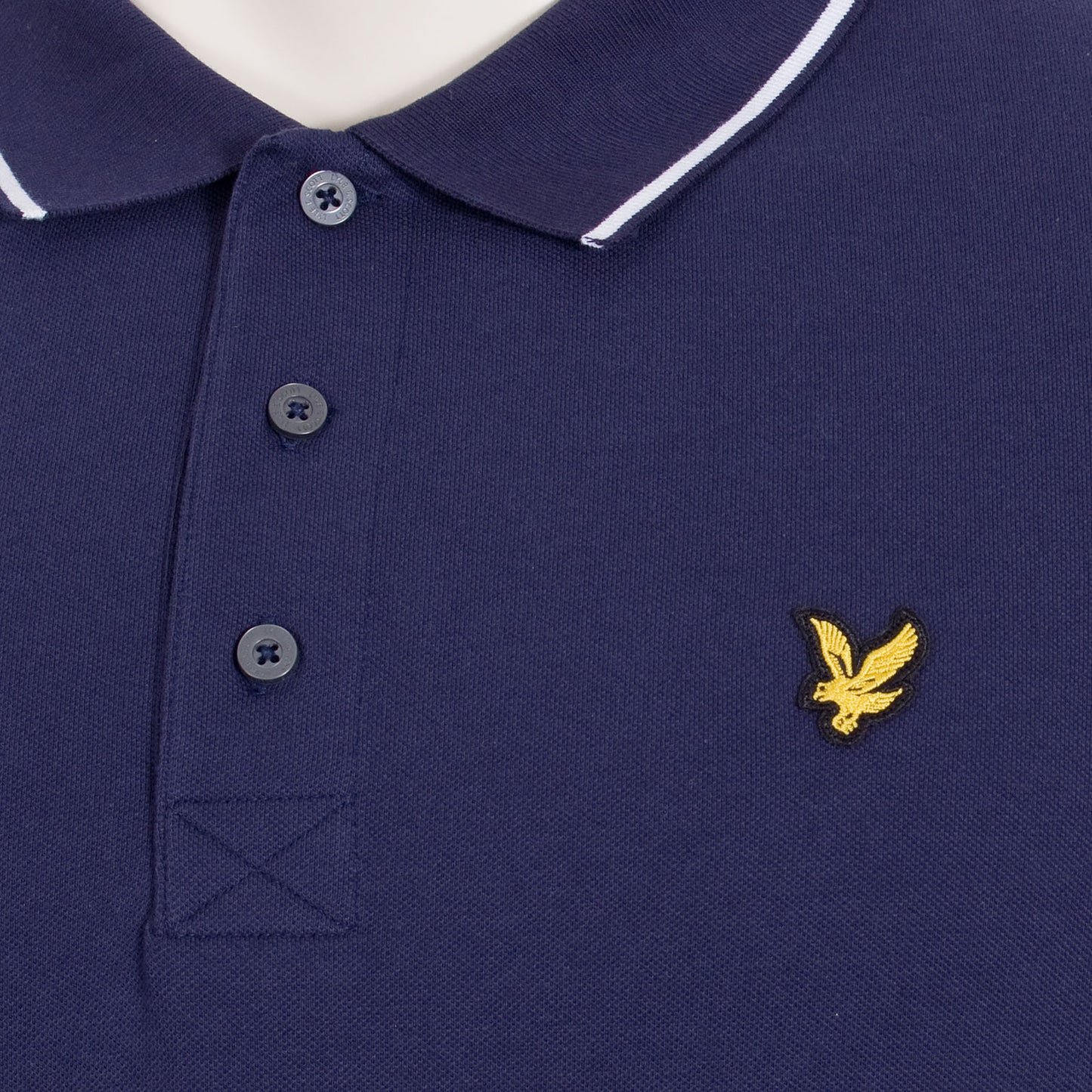 Lyle & Scott Plus Size Tipped Polo Shirt Navy