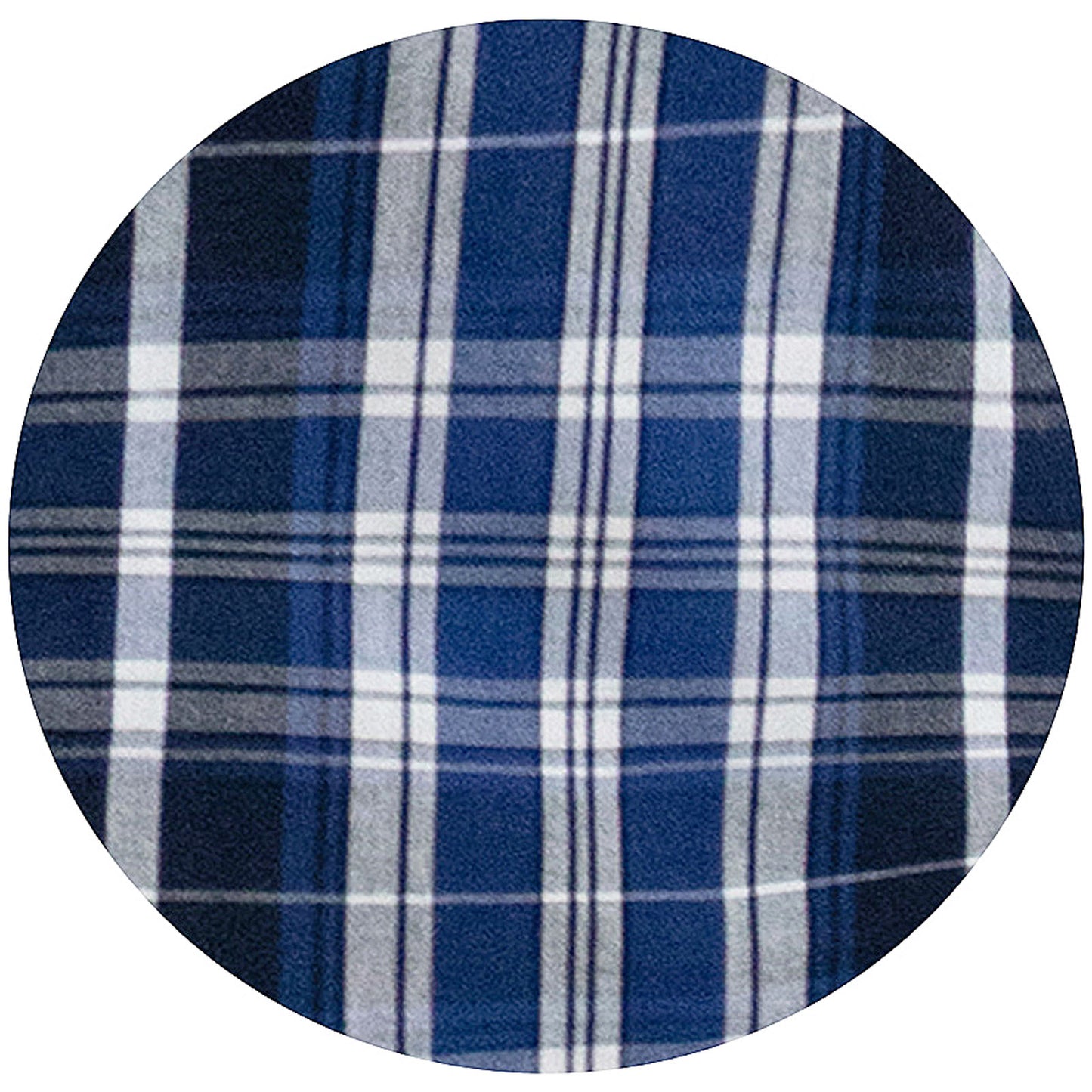 D555 Plus Size Walsall Check Short Sleeve Shirt Navy