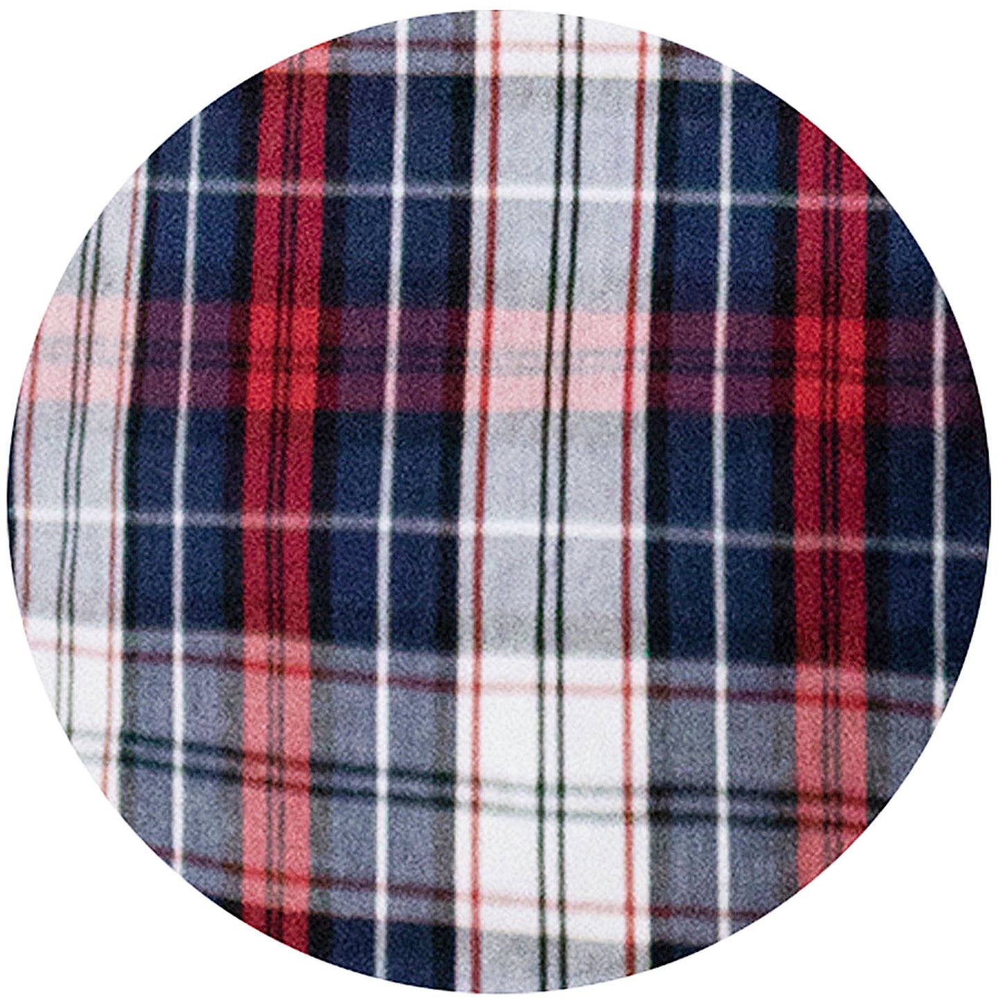 D555 Plus Size Shields Check Short Sleeve Shirt Red