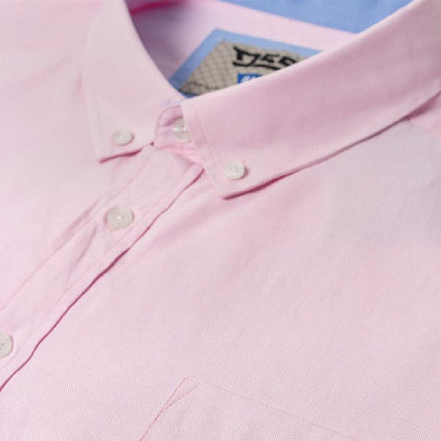 D555 Plus Size Richard Basic Oxford L/S Shirt Pink