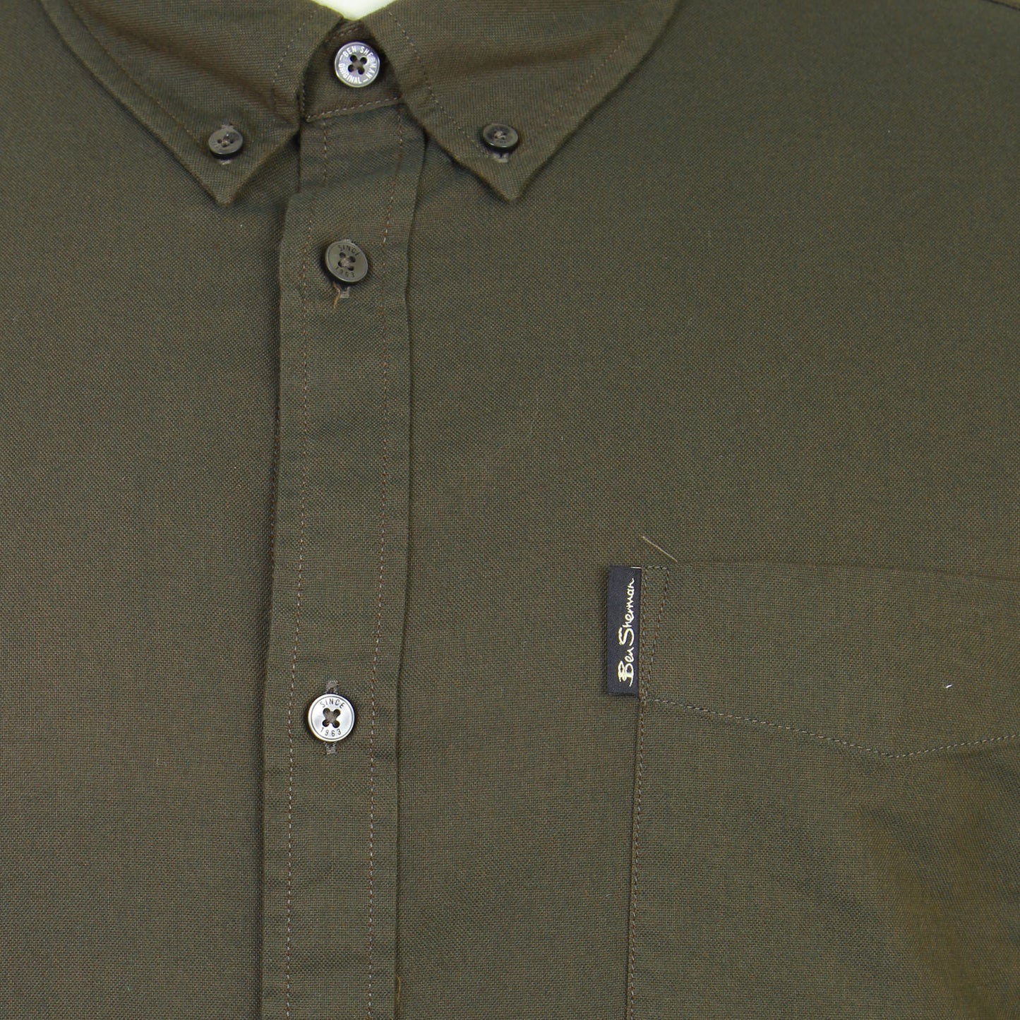 Ben Sherman Plus Size Signature Oxford L/S Shirt Camouflage