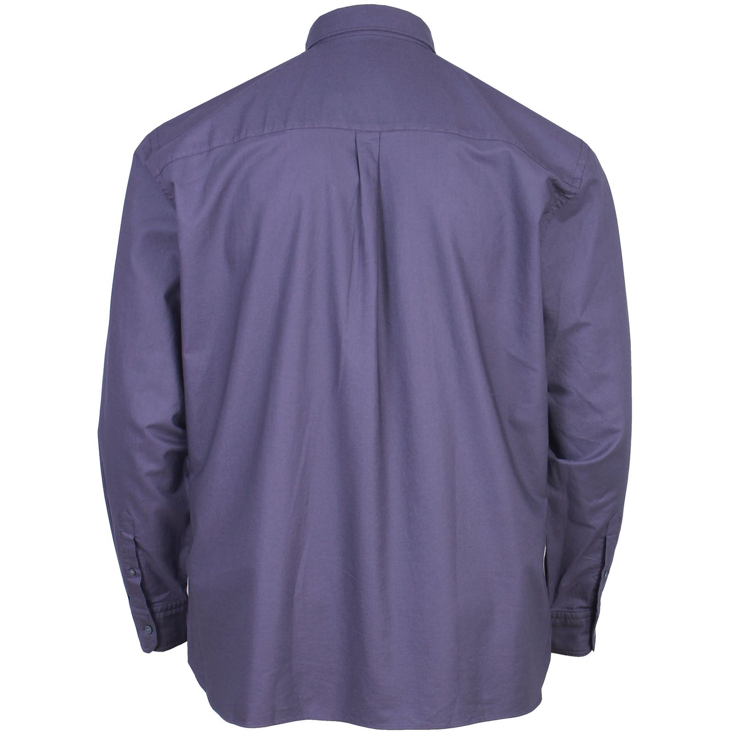 Lyle & Scott Plus Size Plain Oxford Long Sleeve Shirt Graystone