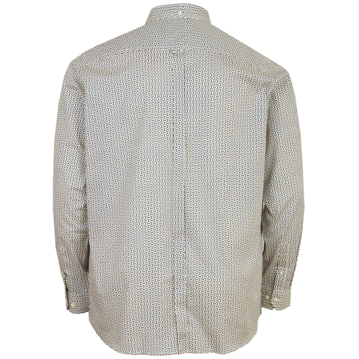Ben Sherman Plus Size Split Spot Print L/S Shirt Fog