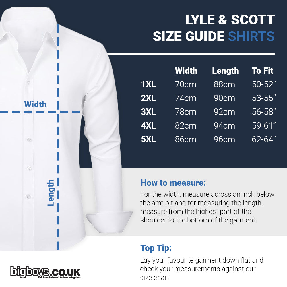 Lyle & Scott Plus Size Flannel Shirt Canvas