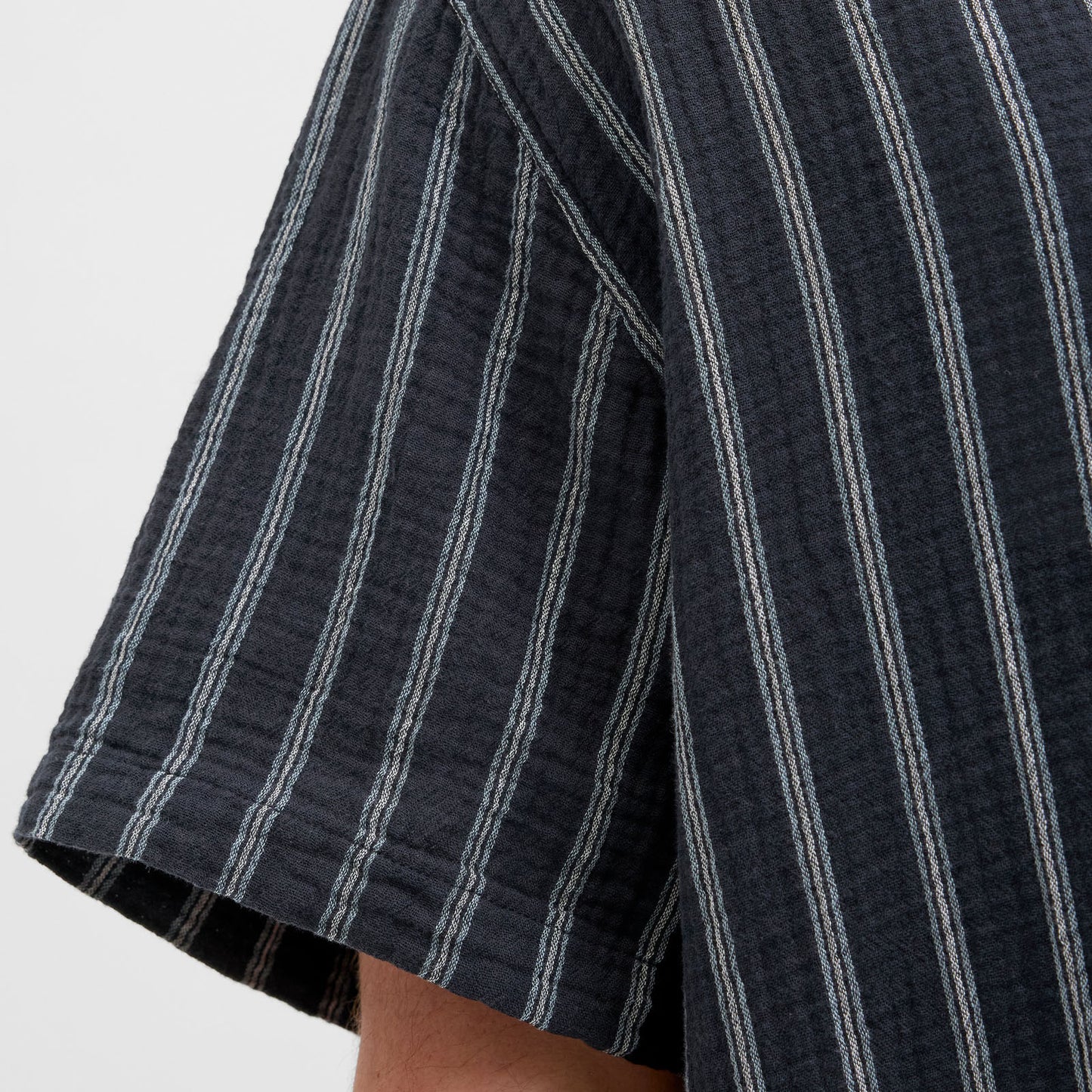 Jack & Jones Plus Size Easter Patras Resort Shirt Sky Captain Stripe