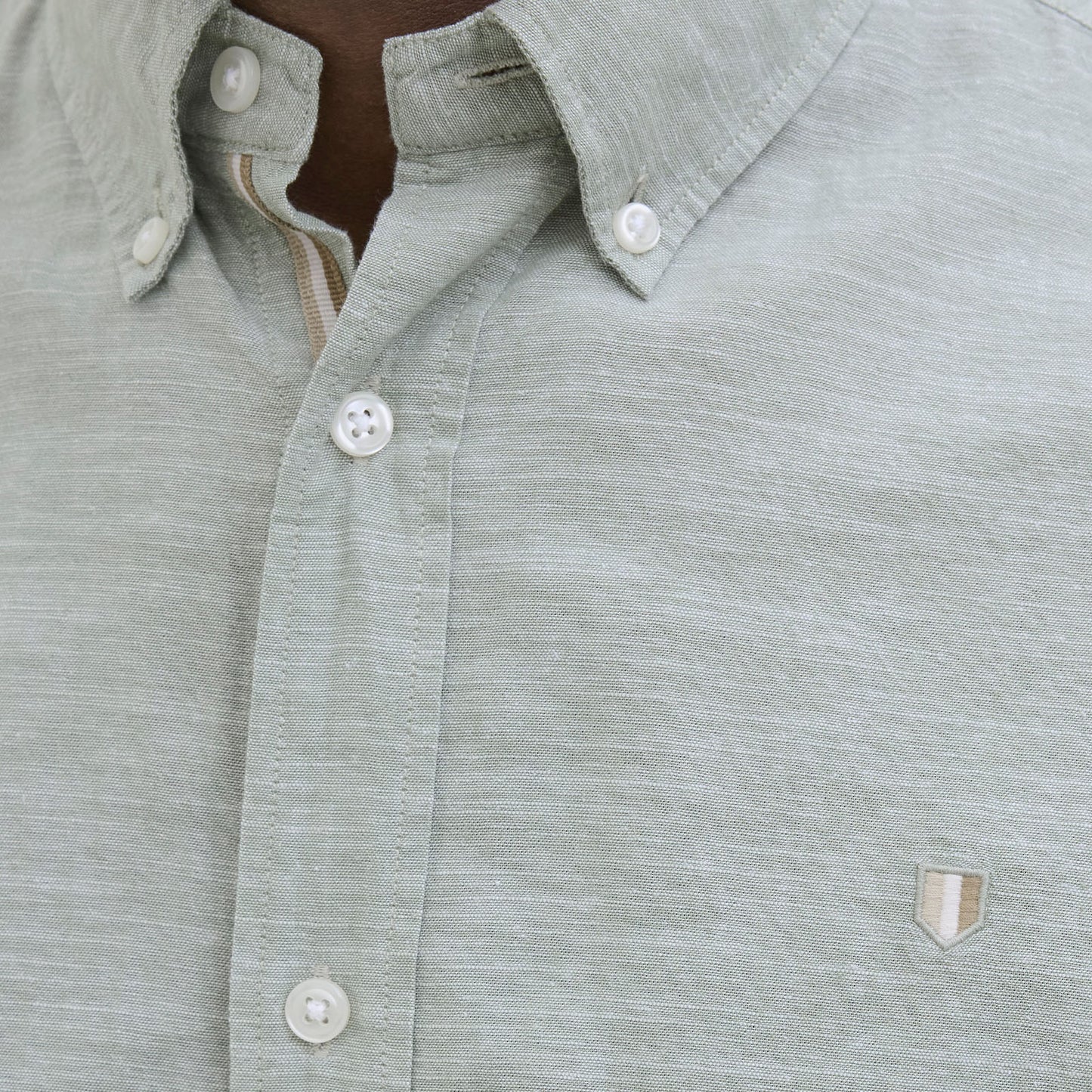 Jack & Jones Plus Size Summer Shield Short Sleeve Shirt Hedge Green