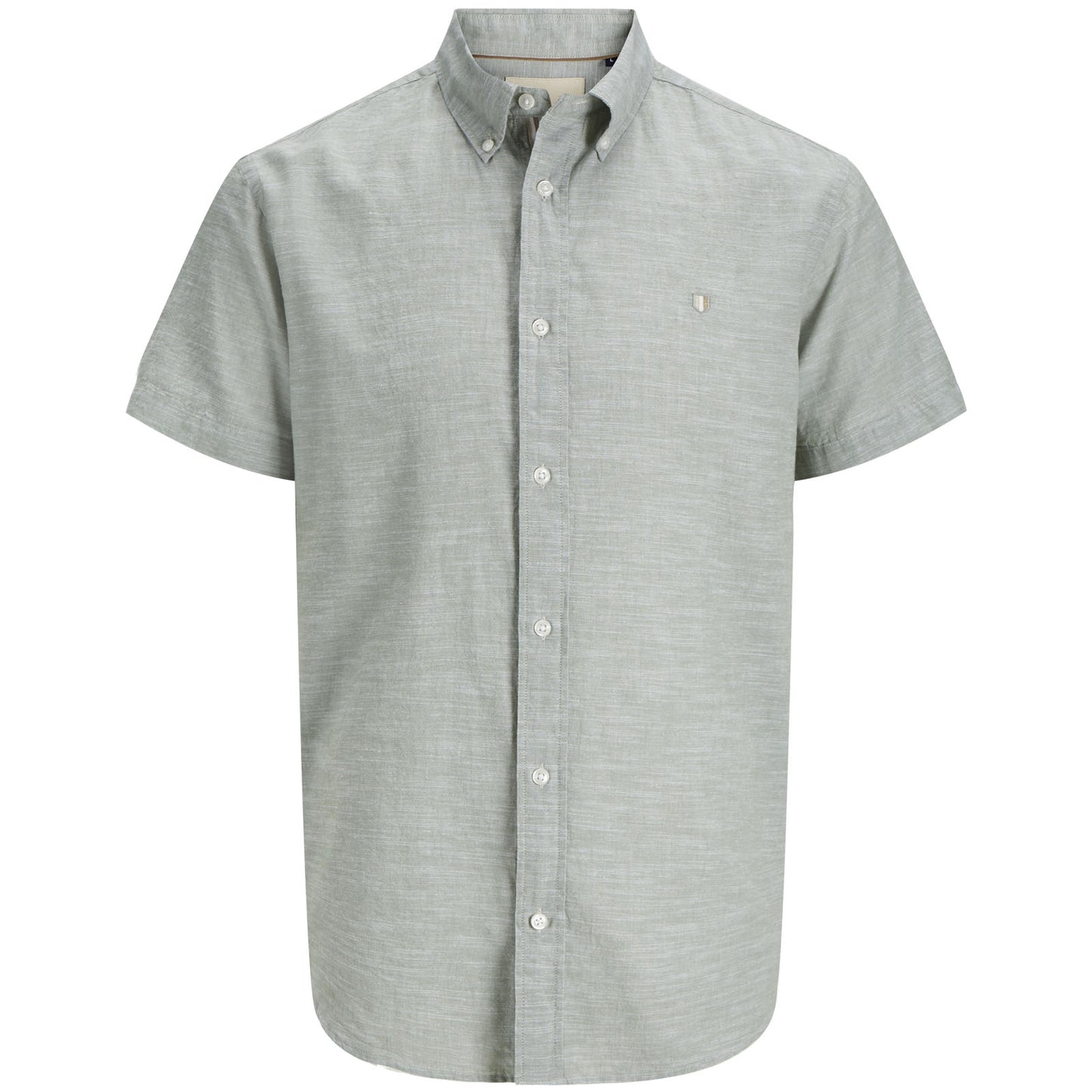 Jack & Jones Plus Size Summer Shield Short Sleeve Shirt Hedge Green