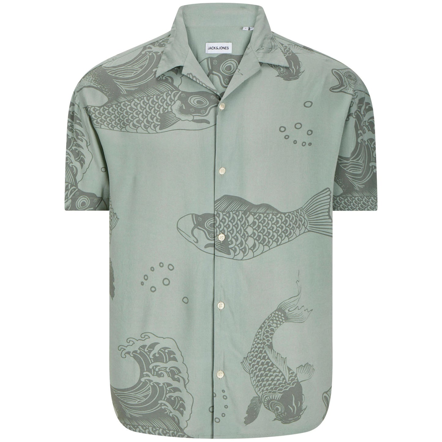 Jack & Jones Plus Size Jepp Aop Resort Shirt Iceberg Green