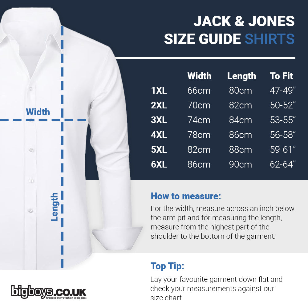 Jack & Jones Plus Size Massimo Resort Shirt Black