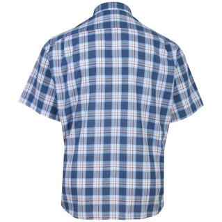 Dg’S Drifter Plus Size Marl Check Short Sleeve Shirt Navy
