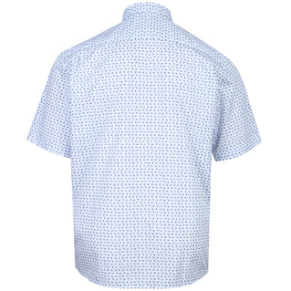 Dg’S Drifter Plus Size Floral Geo Short Sleeve Shirt Navy