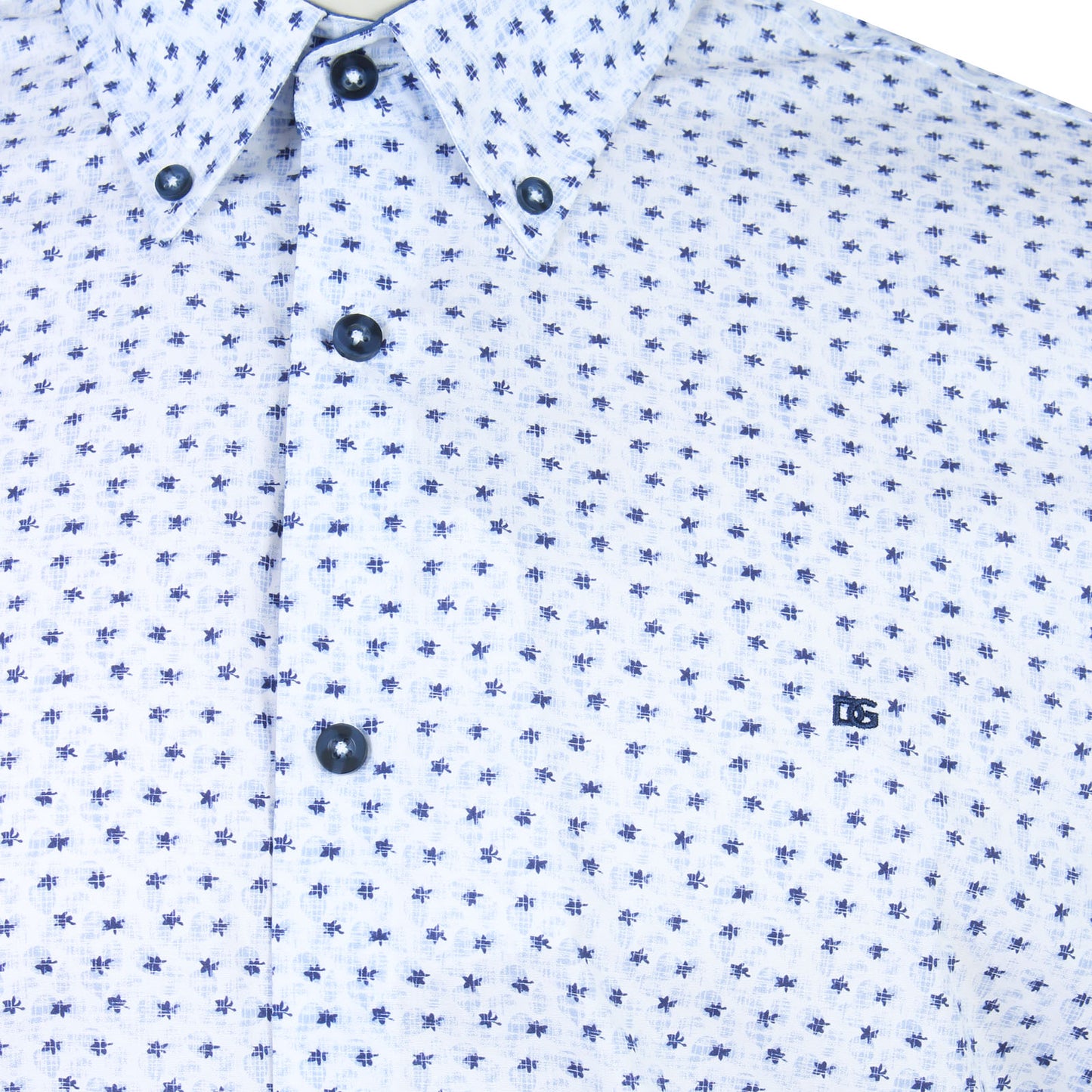 Dg’S Drifter Plus Size Floral Geo Short Sleeve Shirt Navy