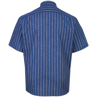 Dg’S Drifter Plus Size Stripe Short Sleeve Shirt Dark Blue