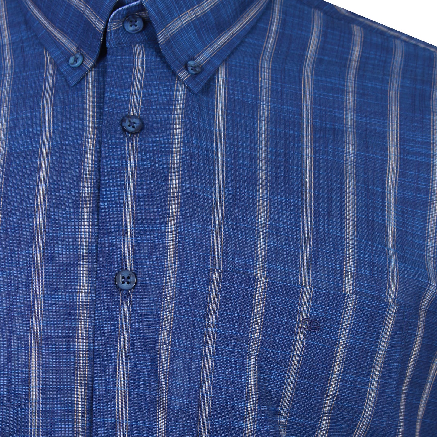 Dg’S Drifter Plus Size Stripe Short Sleeve Shirt Dark Blue