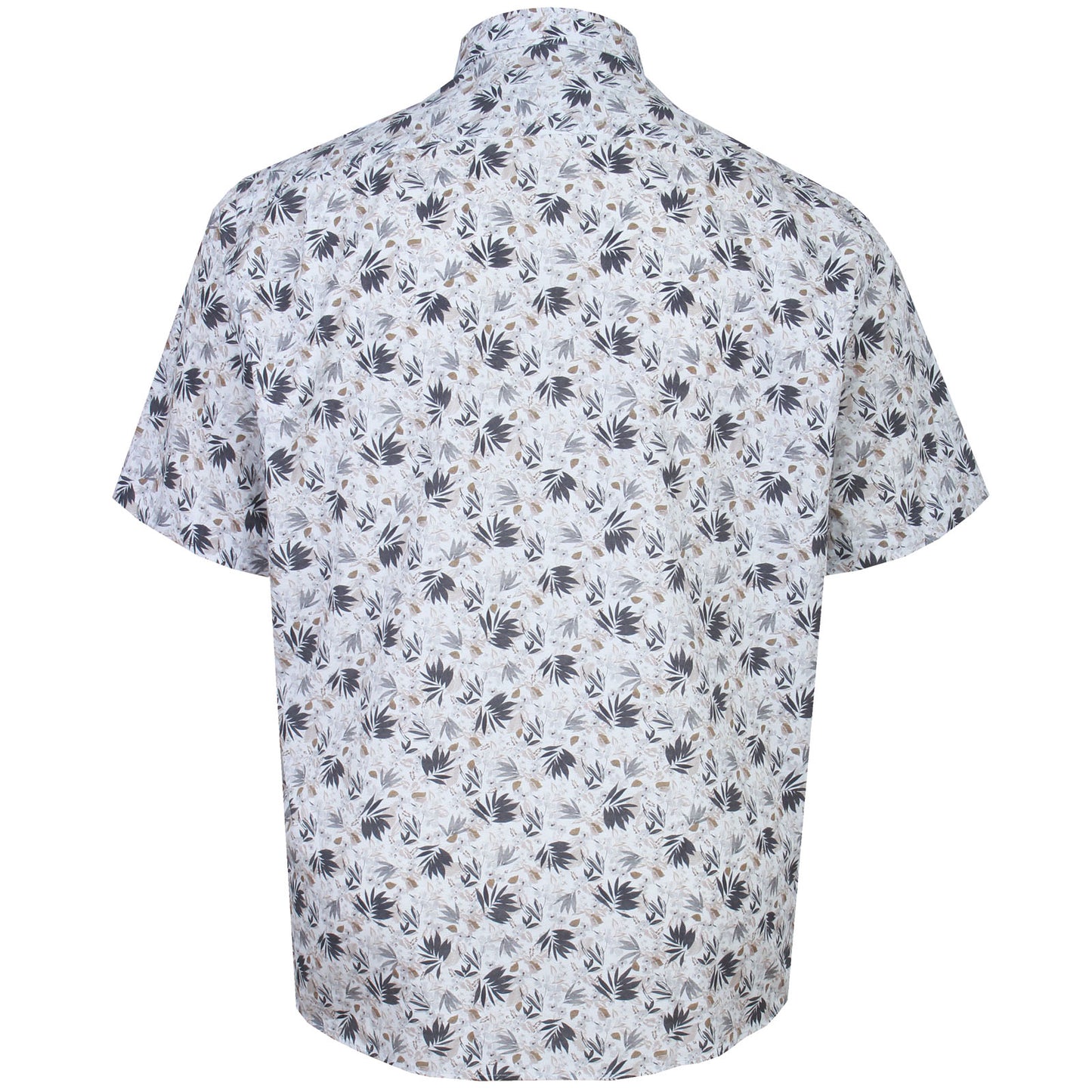 Dg’S Drifter Plus Size Floral Print Short Sleeve Shirt Beige