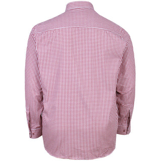 Kam Jeans Plus Size Kbs 6351 Classic Gingham Long Sleeve Shirt Red