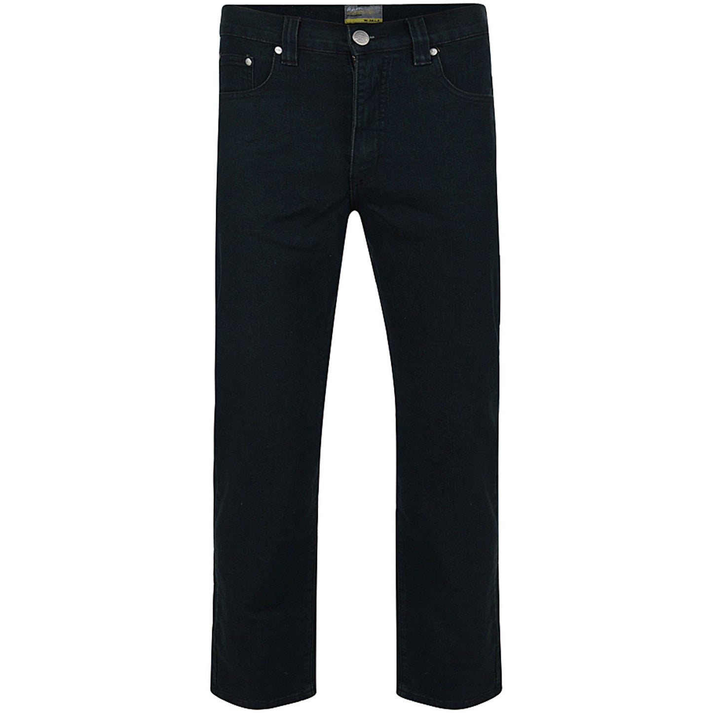 Kam Jeans Plus Size Regular Stretch Jeans Black