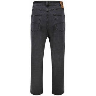 Kam Jeans Plus Size Regular Stretch Fit Jeans Charcoal