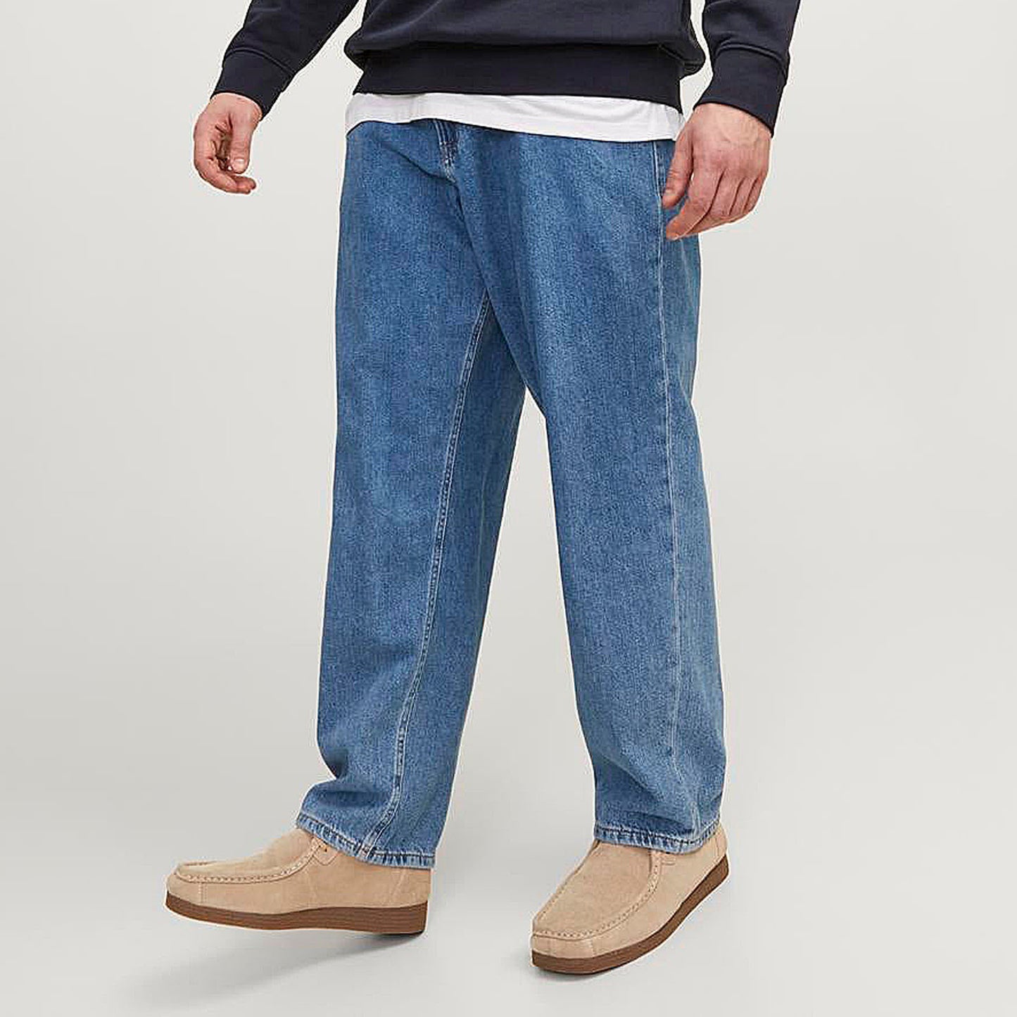 Jack & Jones Plus Size Chris Original Mf412 Jeans Blue