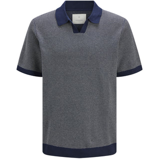 Jack & Jones Plus Size Easton Knit Split Neck Polo Vetiver