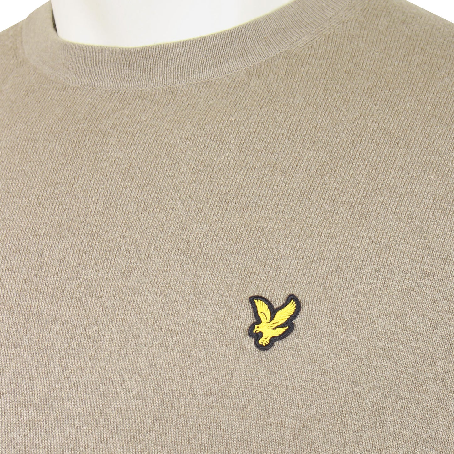 Lyle & Scott Plus Size Cotton Merino Crew Jumper Sage Uniform