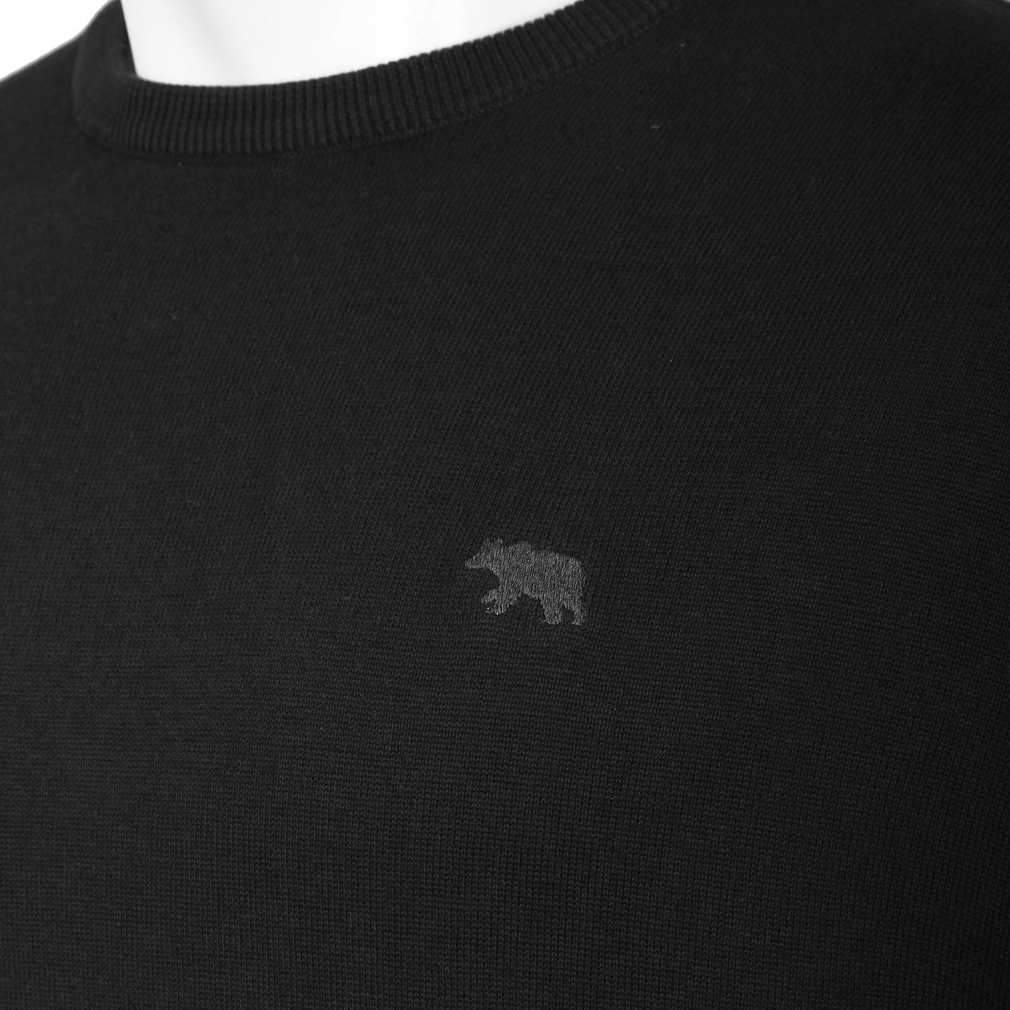 D555 Plus Size Jovanni Crew Neck Sweater Black