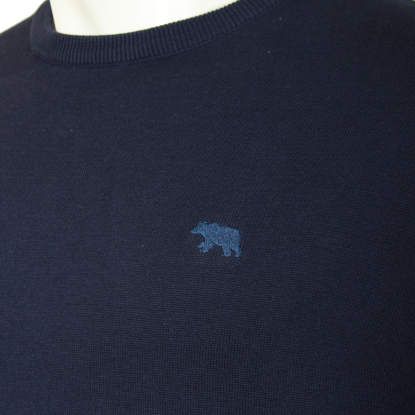 D555 Plus Size Jovanni Crew Neck Sweater Navy