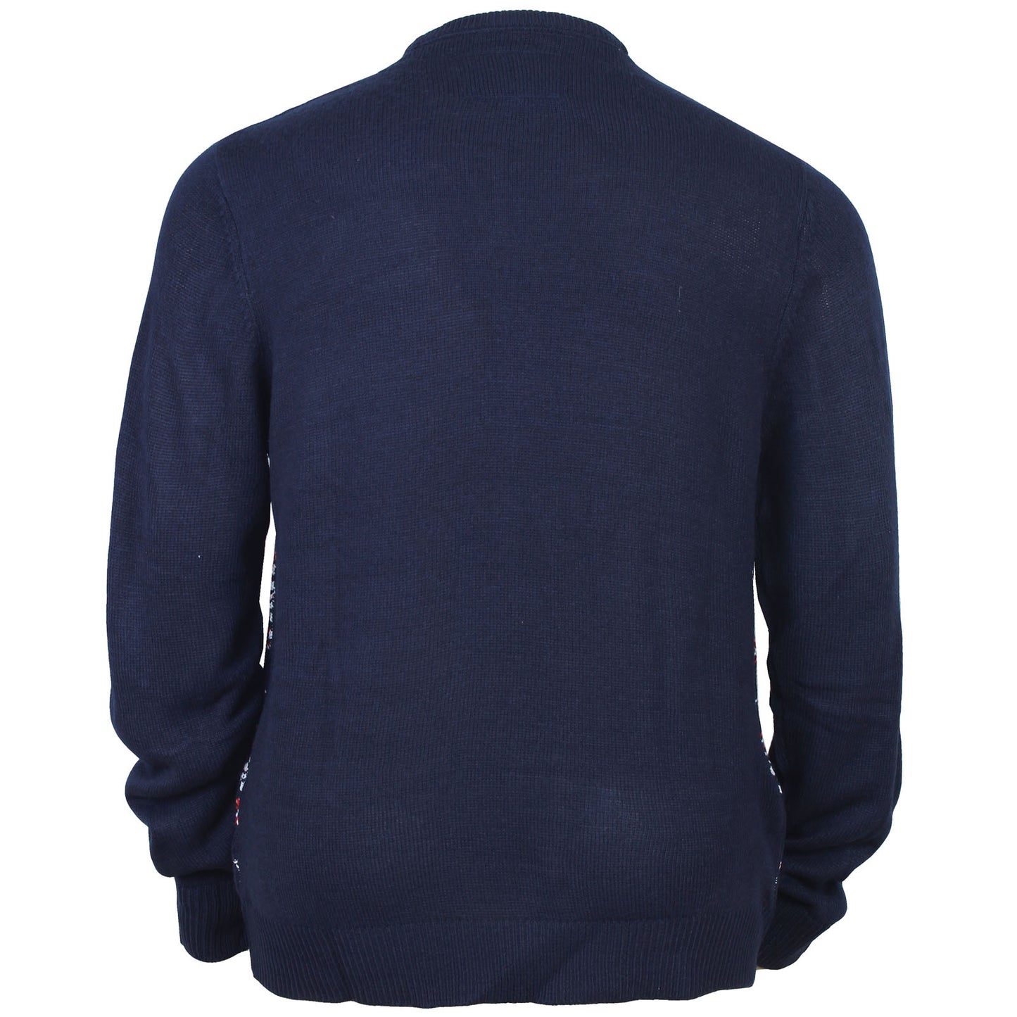 Kam Jeans Plus Size Kbsx032 Snowflake Santa Xmas Jumper Navy