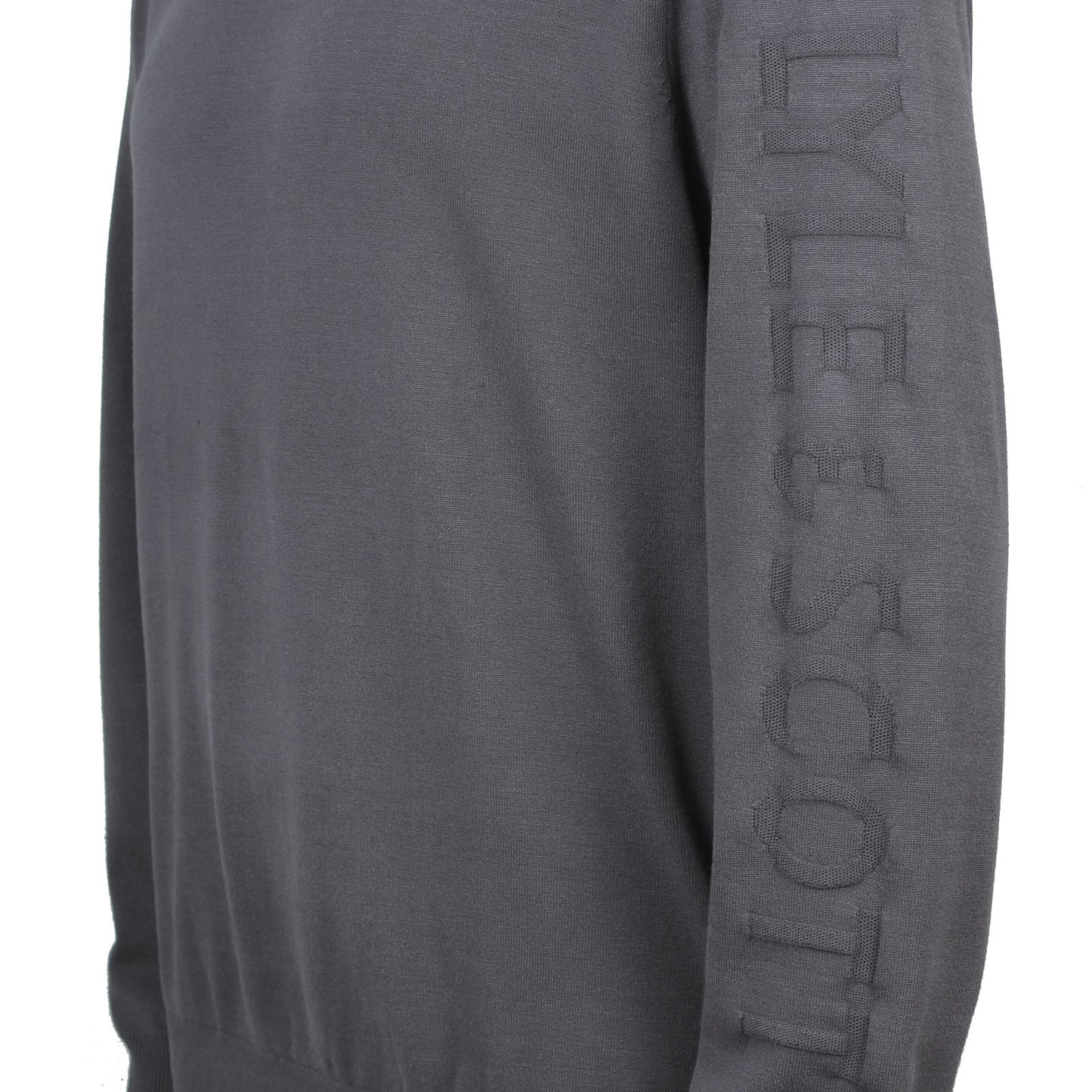 Lyle & Scott Plus Size Mesh Logo Crew Neck Jumper Shadow