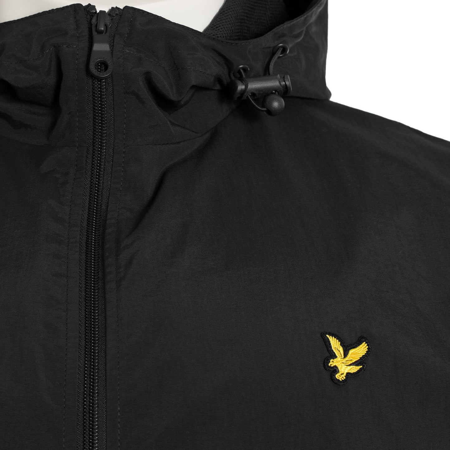 Lyle & Scott Plus Size Zip Through Hooded Jacket Jet Black