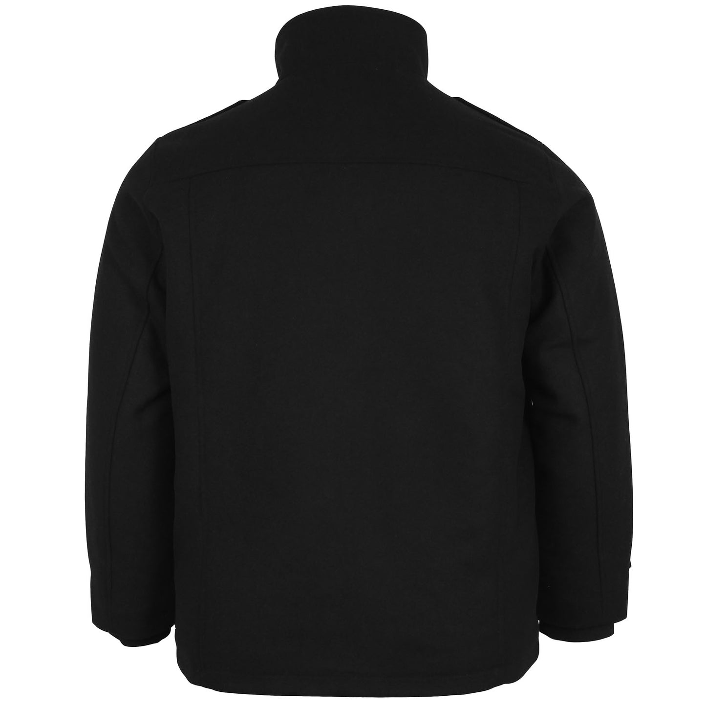 Jack & Jones Plus Size Parker Wool Field Jacket Black