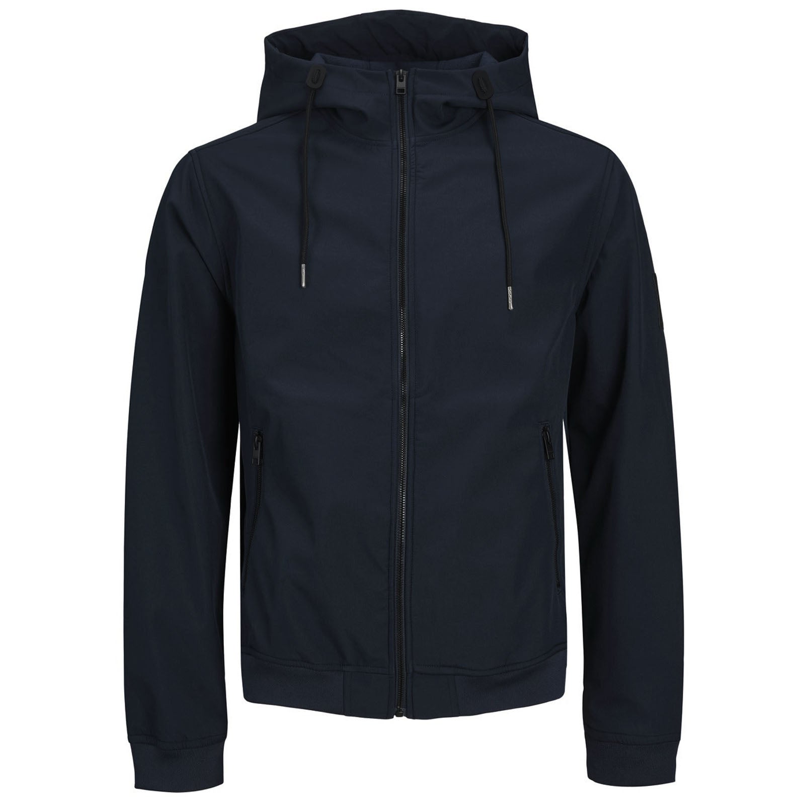 Jack Jones Jack And Jones Plus Size Softshell Hooded Jacket Navy