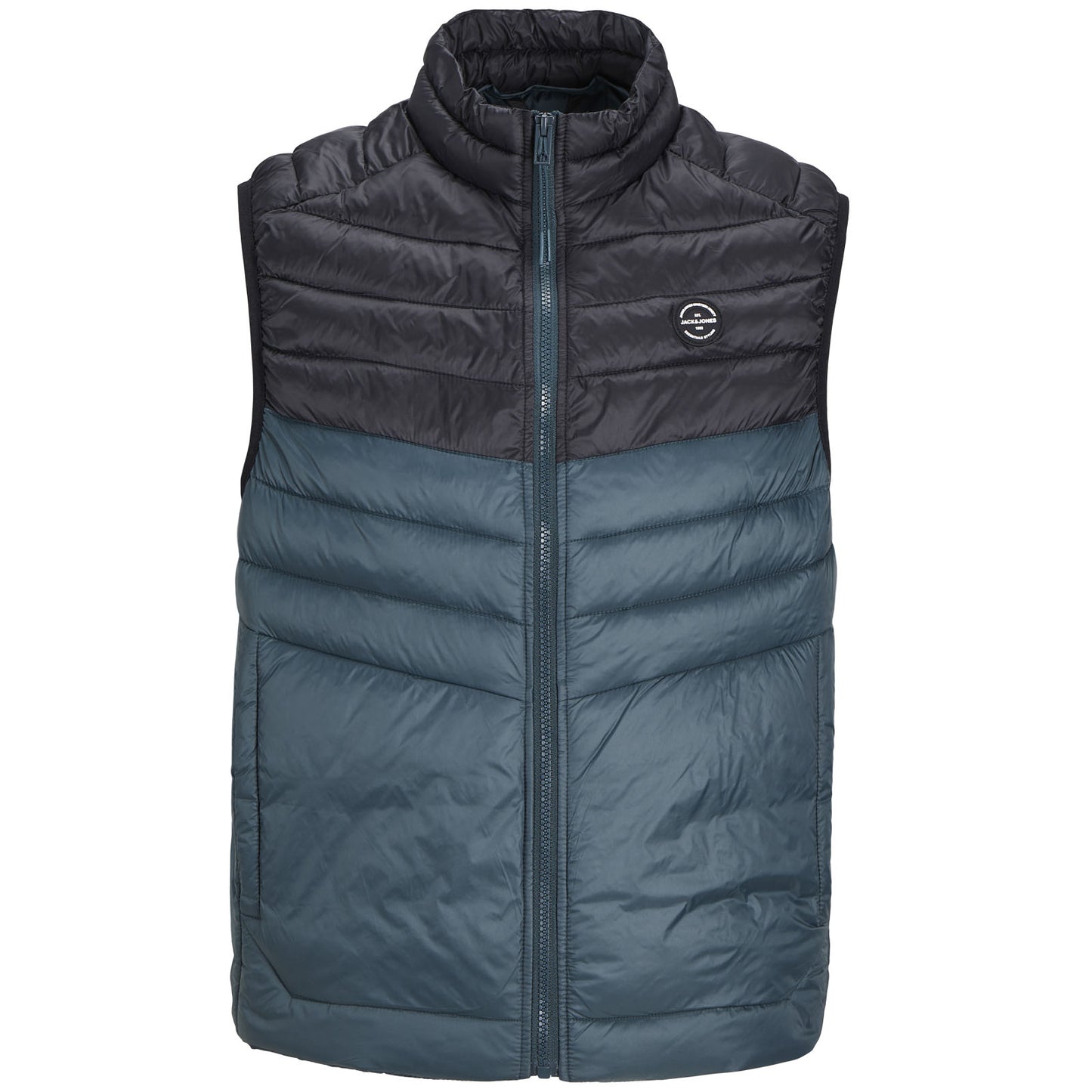 Jack & Jones Plus Size Sprint Puffer Collar Gilet Magical Forest/Black