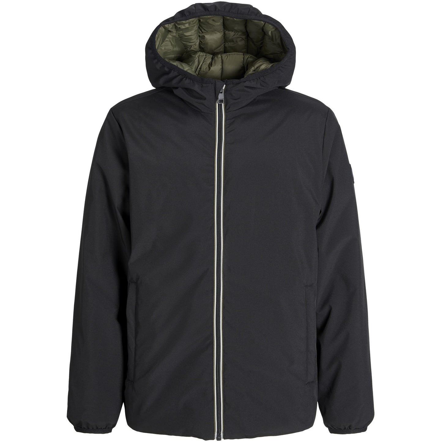 Jack & Jones Plus Size Brook Reversible Jacket Black/Green