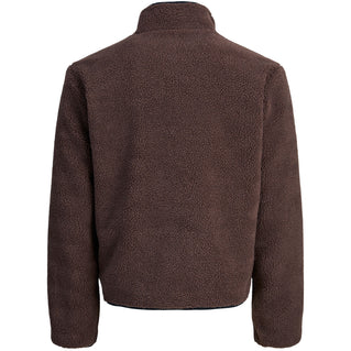 Jack & Jones Plus Size Norrebro Teddy Jacket Deep Mahogany