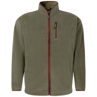 Espionage Plus Size Fl048 Microfleece Jacket Olive Green