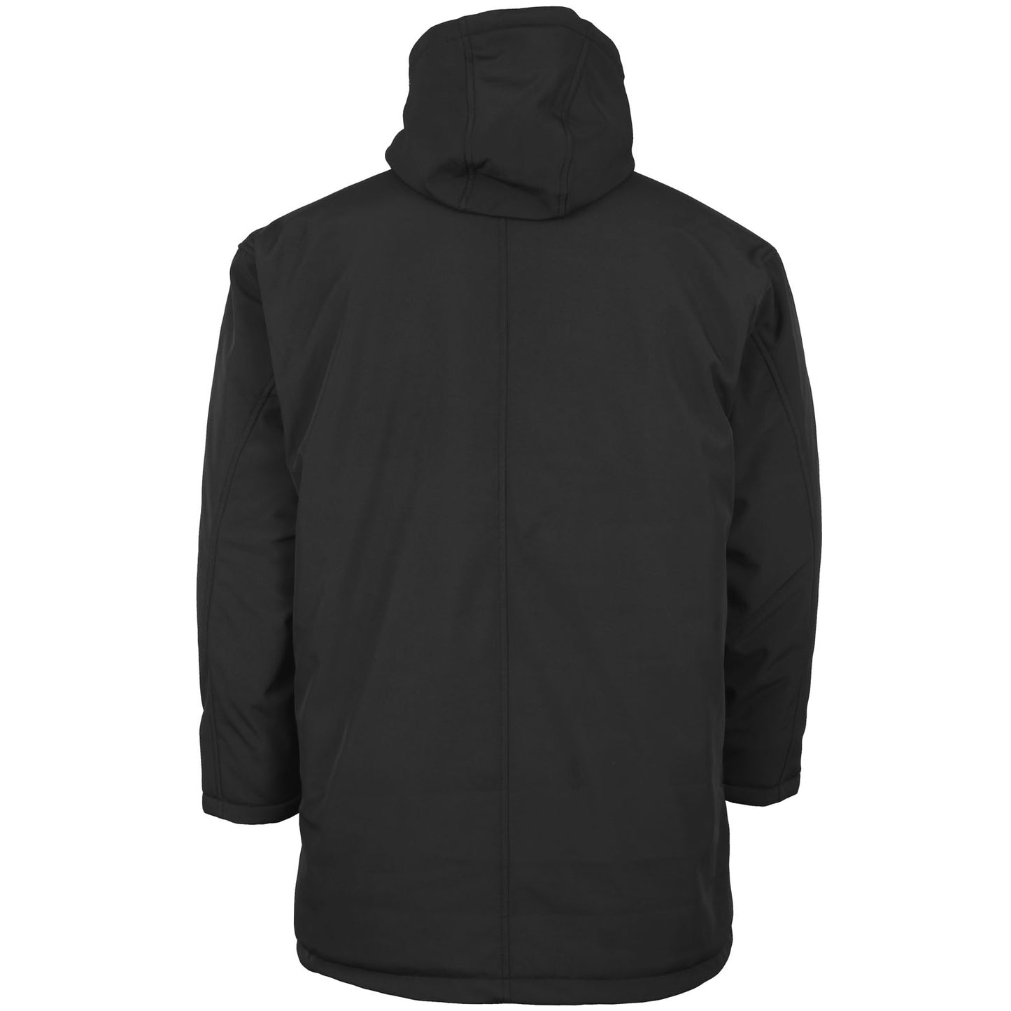 Kam Jeans Plus Size Kv114 Long Quilted Soft Shell Coat Black