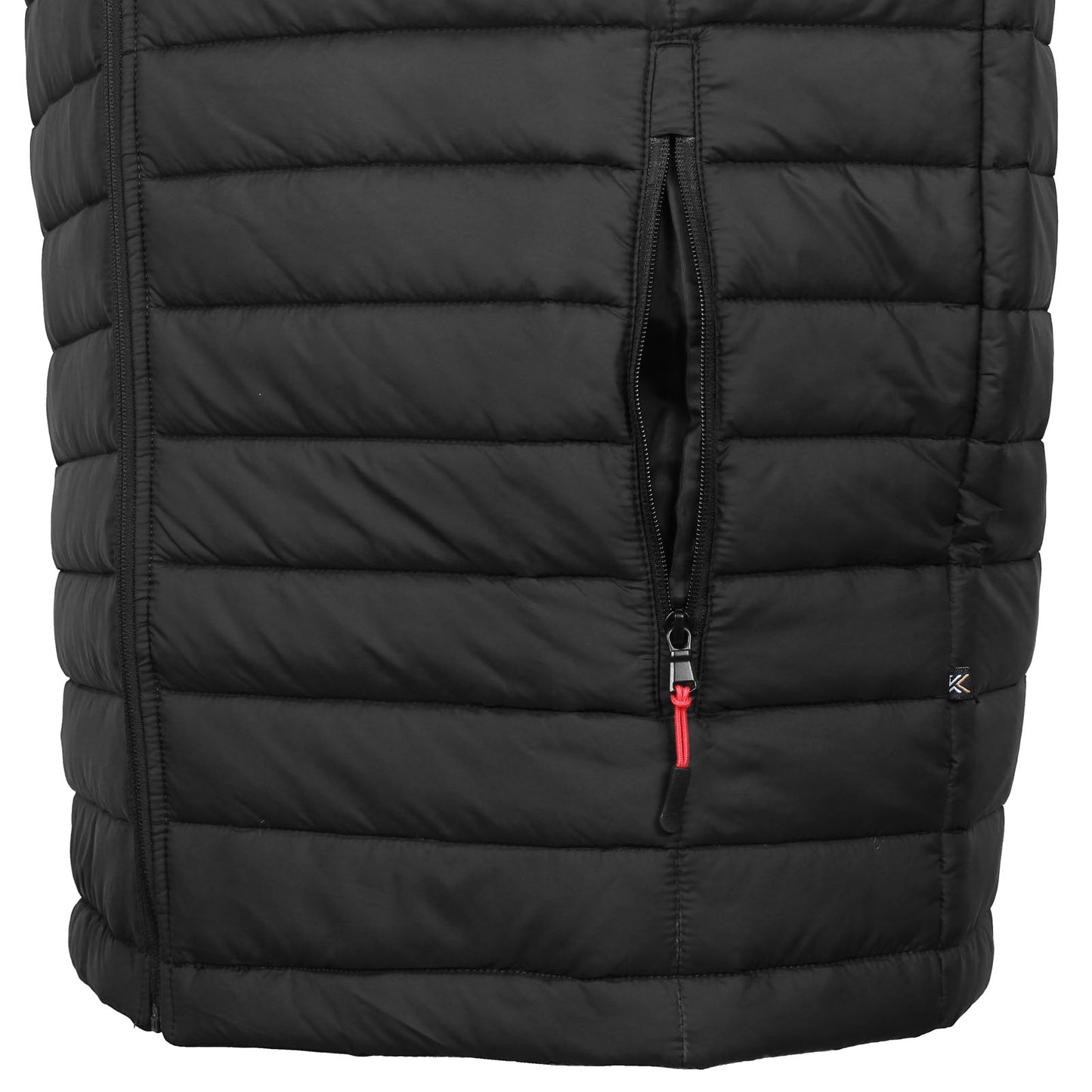 Kam Jeans Plus Size Kv141 Zip Through Gilet Black