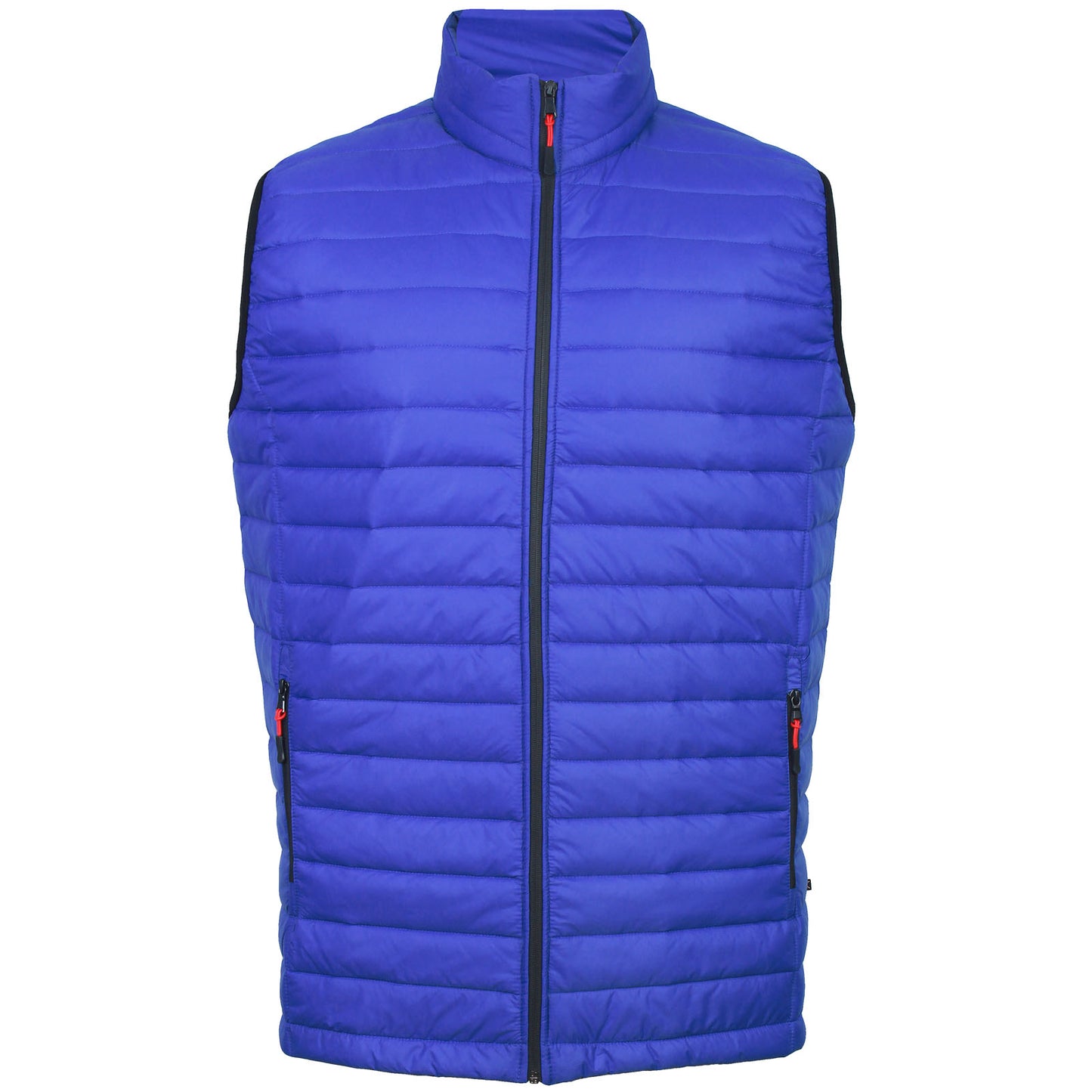 Kam Jeans Plus Size Kv141 Zip Through Gilet Royal Blue