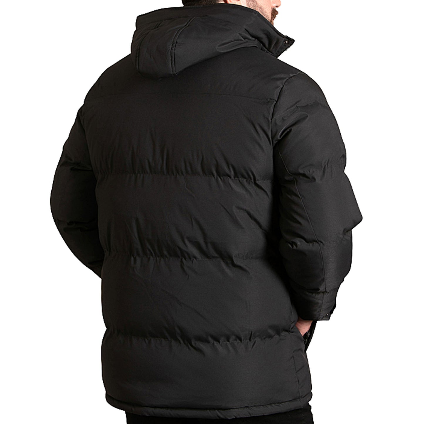 D555 Plus Size Wolverhampton Quilted Padded Jacket Black