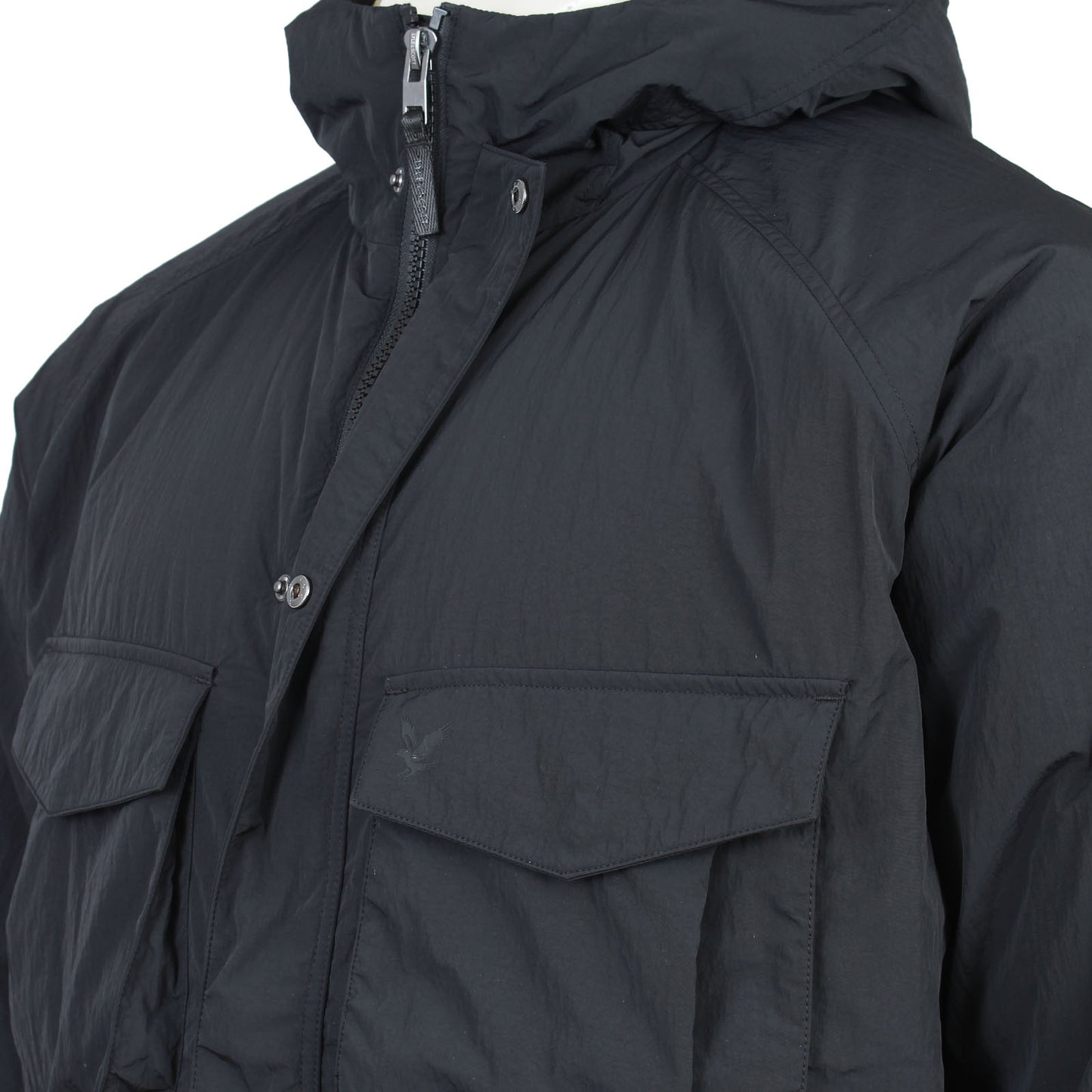 Lyle & Scott Plus Size Tactical Wadded Parka Black Ice
