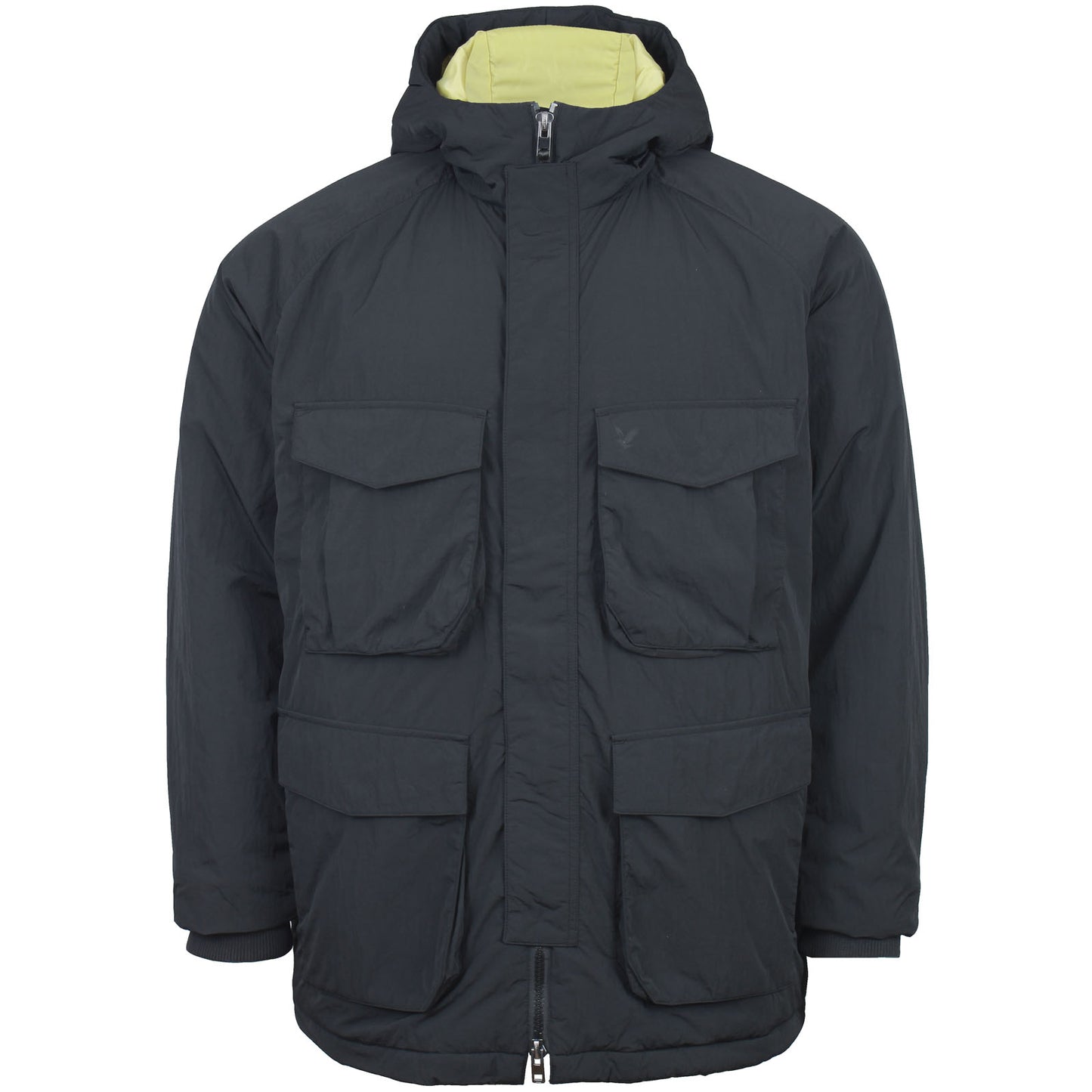 Lyle & Scott Plus Size Tactical Wadded Parka Black Ice