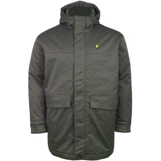 Lyle & Scott Plus Size Padded Parka Olive